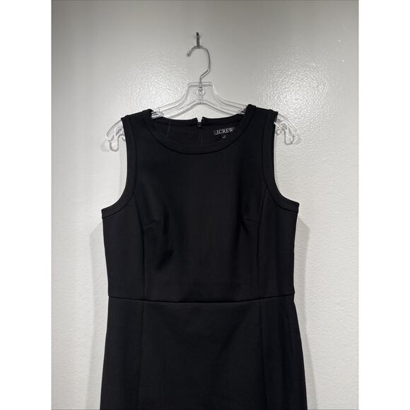 J. Crew Four Season Stretch Sheath Dress Womens Black Classic Work Career 6 - Picture 2 of 7
